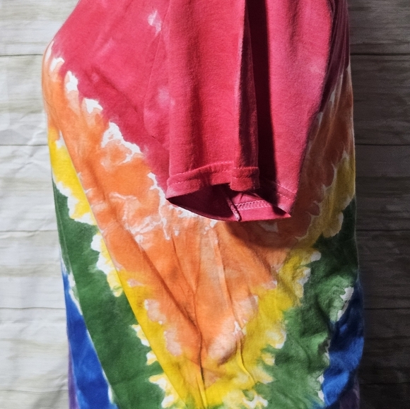 Multicolor Tie-Dye Short Sleeve Tee - Picture 6 of 8